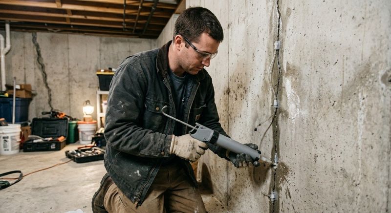Basement Crack Repair in Fergus Falls, MN