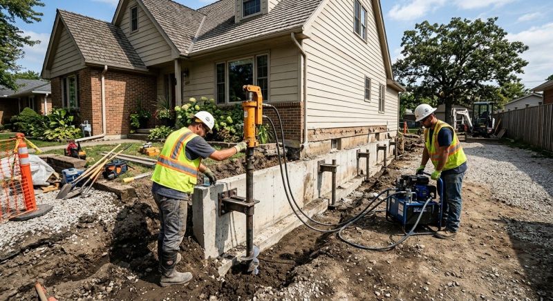 Basement Stabilization in Fergus Falls, MN