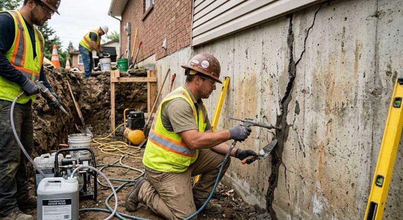 Cracked Foundation Repair in Otter Tail County, MN
