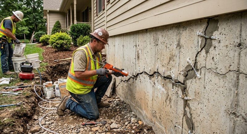 Cracked Foundation Repair in Pelican Rapids, MN