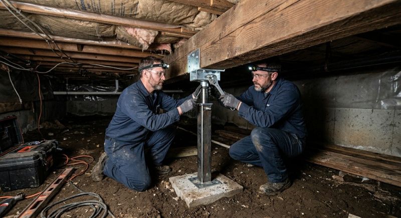 Crawl Space Leveling in Fergus Falls, MN