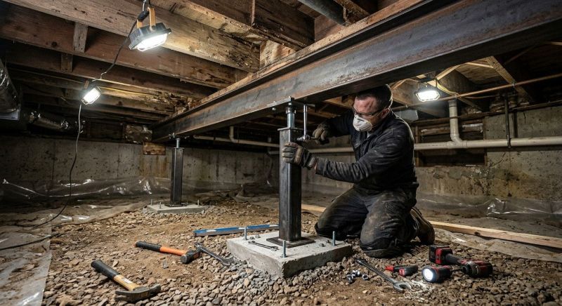 Crawlspace Structural Repair in Fergus Falls, MN