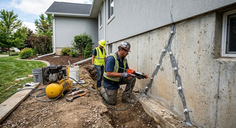 Foundation Crack Repair in Otter Tail County, MN