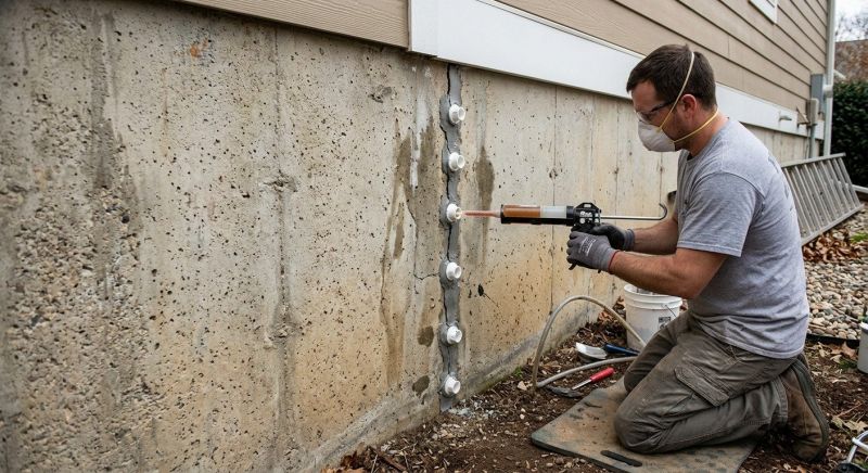 Foundation Crack Sealing in Fergus Falls, MN
