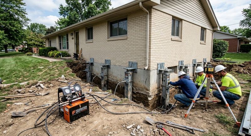 Foundation Pier Leveling in Fergus Falls, MN