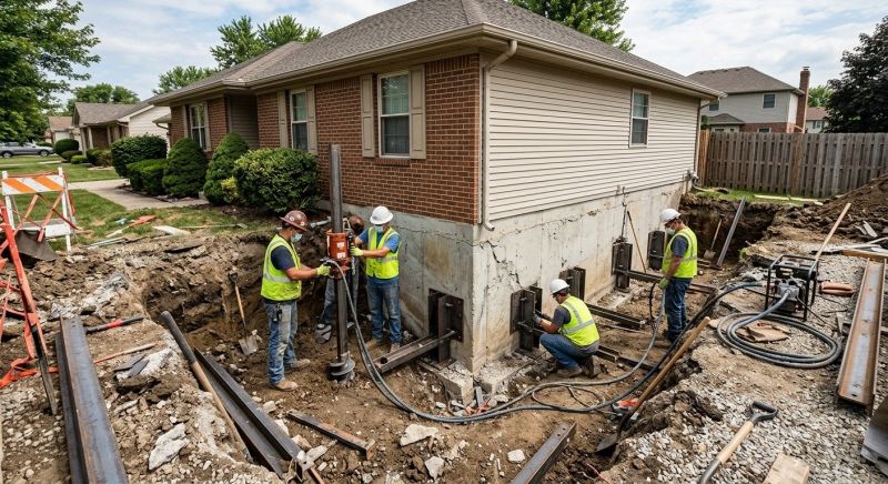 Foundation Pier Repair in Fergus Falls, MN