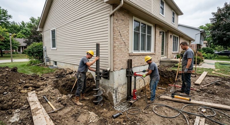 Foundation Settlement Repair in Fergus Falls, MN