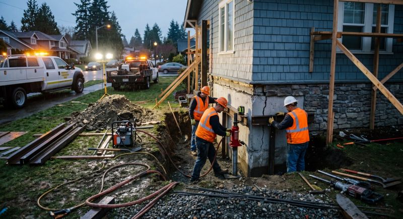 Foundation Stabilizing in Fergus Falls, MN