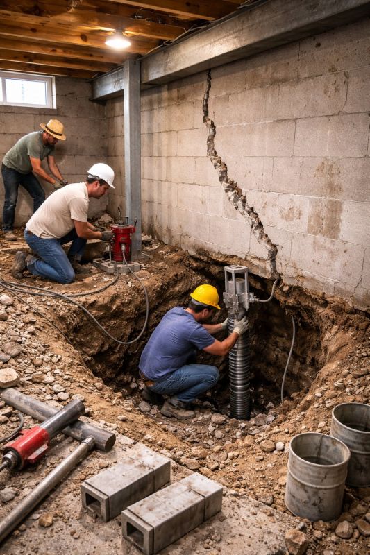 Foundation Structural Repair in Dent, MN