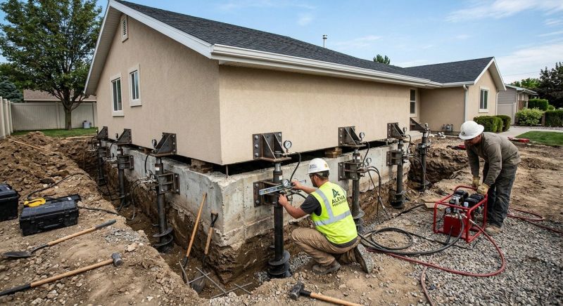 House Foundation Leveling in Fergus Falls, MN