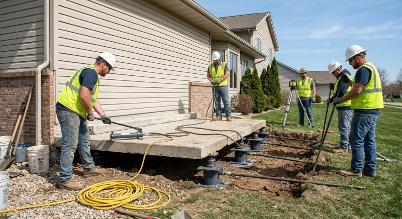 Sinking Foundation Lifting in Fergus Falls, MN