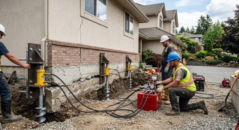 Sinking Foundation Lifting in Fergus Falls, MN