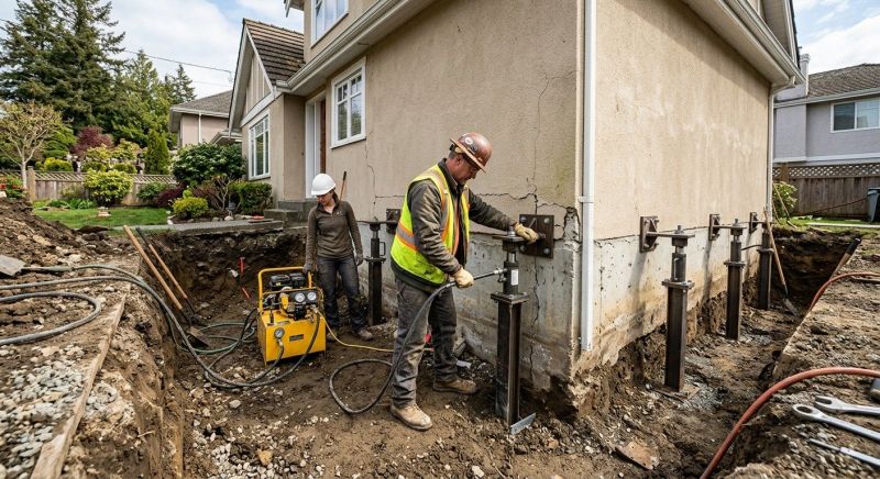 Sinking Foundation Repair in Fergus Falls, MN
