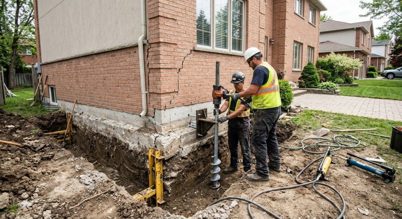 Sinking Foundation Repair in Pelican Rapids, MN