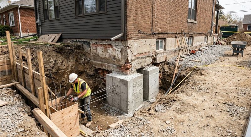 Structural Underpinning in Fergus Falls, MN
