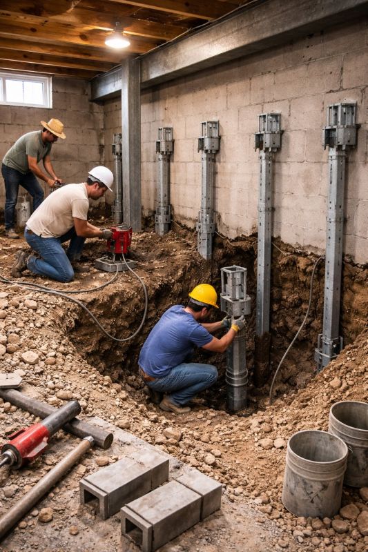 Structural Underpinning in Fergus Falls, MN