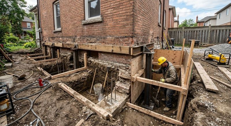 Structural Underpinning in Fergus Falls, MN
